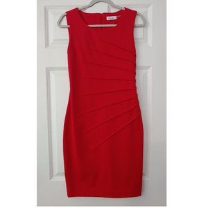Red Calvin Klein Size 4 Dress